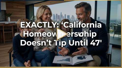 California Homeownership Doesn’t Tip Until 47 | San Clemente 92672 is not just a ZIP code. It is a lifestyle. If you are looking for a trusted expert in San Clemente 92672,